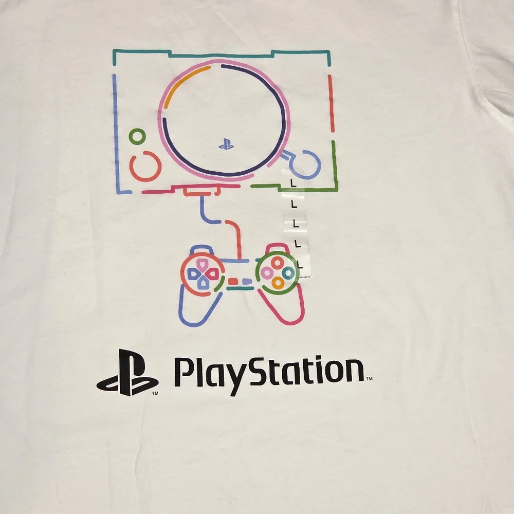 PlayStation x UNIQLO UT Graphic T-shirt White Unisex Sony Video Game 2023 L